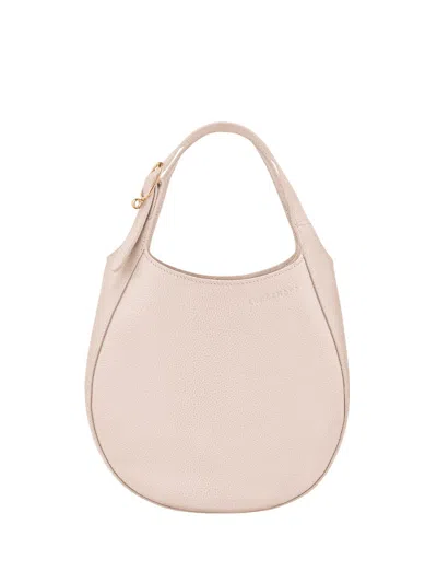 Longchamp `le Foulonné` Small Handbag In Beige