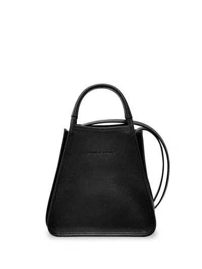 Longchamp `le Foulonné` Small Handbag In Black  