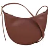 Longchamp Le Foulonne Small Leather Crossbody Bag In Brown