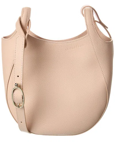 Longchamp Le Foulonne Small Leather Crossbody In Pink
