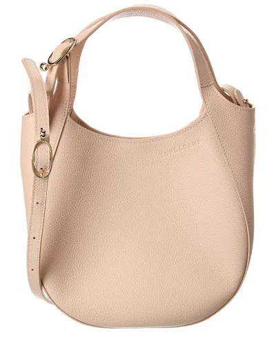 Longchamp Le Foulonne Small Leather Handbag In Neutral