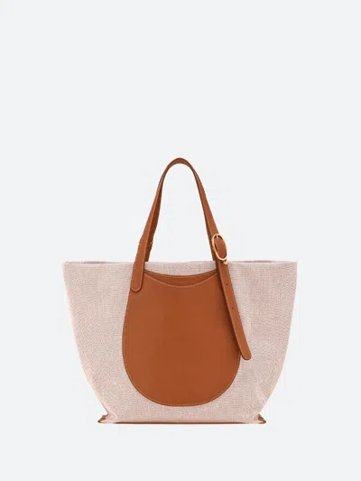 Longchamp `le Foulonné Toile` Extra Large Tote Bag In Brown