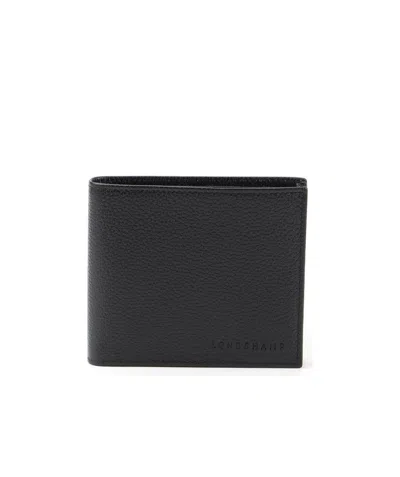 Longchamp Le Foulonne Wallet In Black