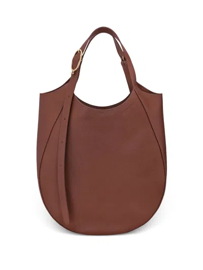 LONGCHAMP LE FOULONNÉ XL GRAINED-LEATHER TOTE BAG