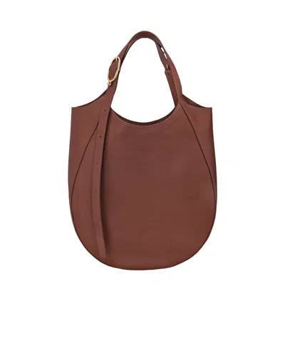 LONGCHAMP LE FOULONNÉ XL GRAINED-LEATHER TOTE BAG