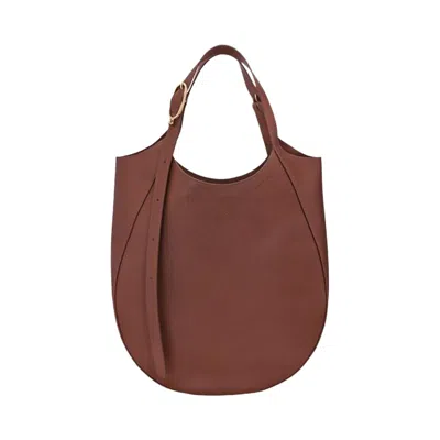 Pre-owned Longchamp Le Foulonné Xl Tote Bag 'coffee' | Brown | Women's Size Onesize