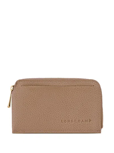 Longchamp Le Foulonné Zip-fastening Cardholder In Brown