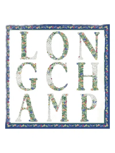 Longchamp Le Jardin  Silk Scarf