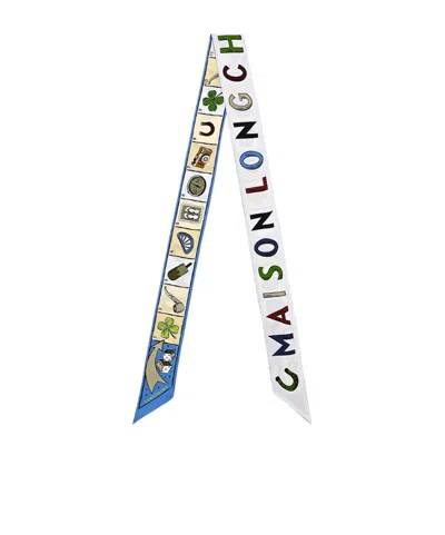 Longchamp Le Jeu De Cheval Headband In Blue