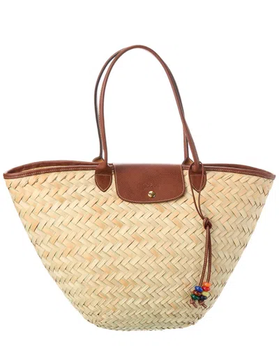 Longchamp Le Panier Pliage Extra Large Basket Tote In Beige