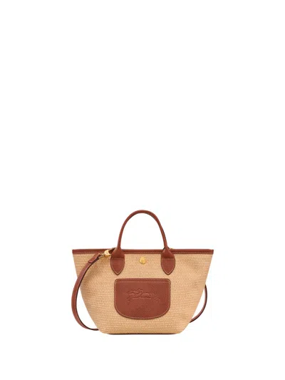 Longchamp `le Panier Pliage` Extra Small Basket Bag In Brown