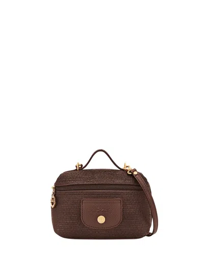 Longchamp `le Panier Pliage` Extra Small Crossbody In Brown