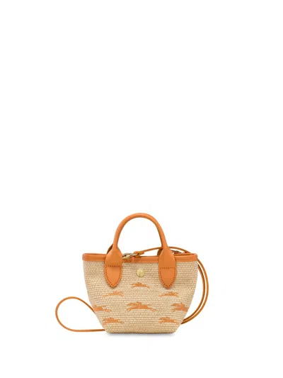 Longchamp `le Panier Pliage` Extra Small Handbag In Yellow