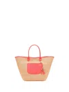 Longchamp `le Panier Pliage` Large Basket Bag In Pink