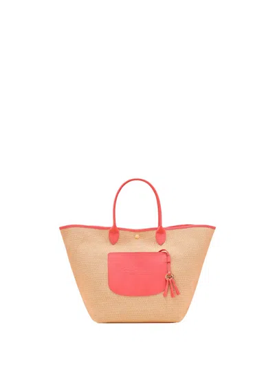 Longchamp `le Panier Pliage` Large Basket Bag In Pink