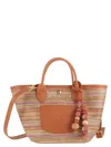 Longchamp Extra Small Le Pliage Panier Rainbow Top Handle Bag In Orange