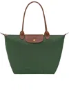 Longchamp Medium Le Pliage Original Tote Bag In Green