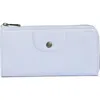 Longchamp Leather Zip Around Wallet In Blue