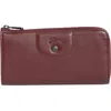 Longchamp Le Pilage Cuir Zip Wallet In Brown