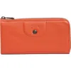 Longchamp Le Pilage Cuir Zip Wallet In Brown