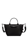 Longchamp Le Pilage Energy Black Handbag With Embossed Logo On The Front And Adjustable And Removable Shoulder In Black