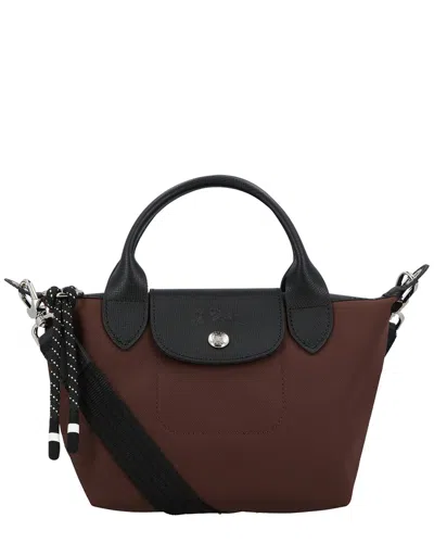 Longchamp Le Pilage Energy Canvas Handbag In Brown