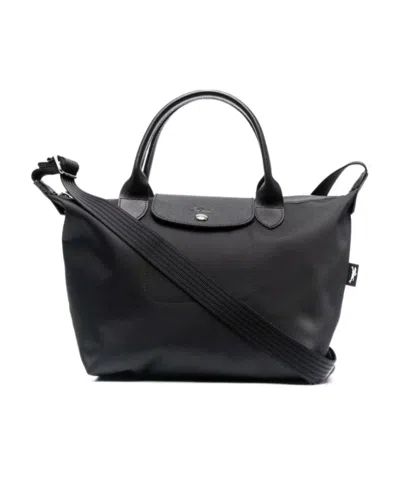 Longchamp Le Pilage Energy Top Handle Shoulder Bag In Black