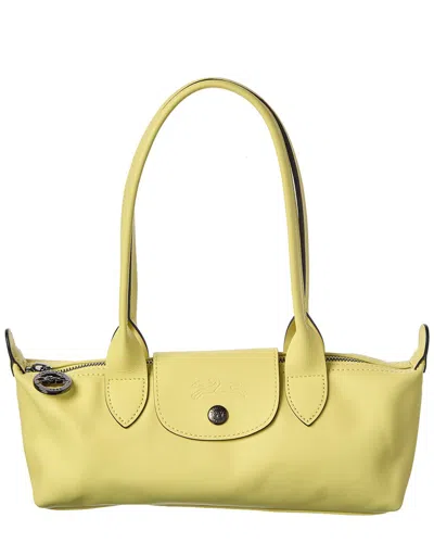 Longchamp Le Pilage Leather Shoulder Bag In Green