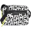 Longchamp Le Pilage Medium Camera Bag In Blk/white