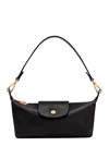 Longchamp 'le Pilage Xtra' Black Crossbody Bag With Removable Shoulder Strap And Embossed Logo On The Front In In Black