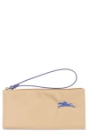 Longchamp Le Pilage Zip Wristlet Pouch In Sand