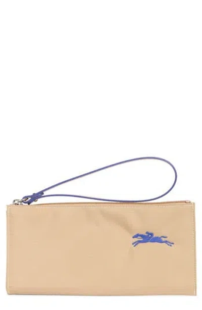 Longchamp Le Pilage Zip Wristlet Pouch In Sand