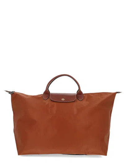 Longchamp "le Piliage Original" Bag In Brown
