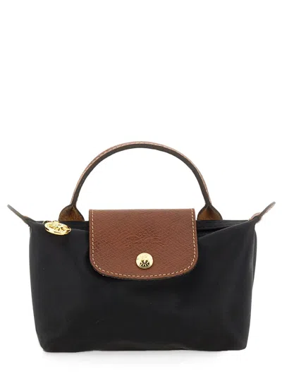 Longchamp Le Piliage Original Clutch Bag In Black