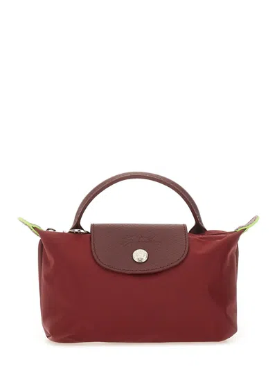 Longchamp Le Piliage Original Clutch Bag In Red