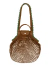 Longchamp Le Plaige Filet Bag In Brown