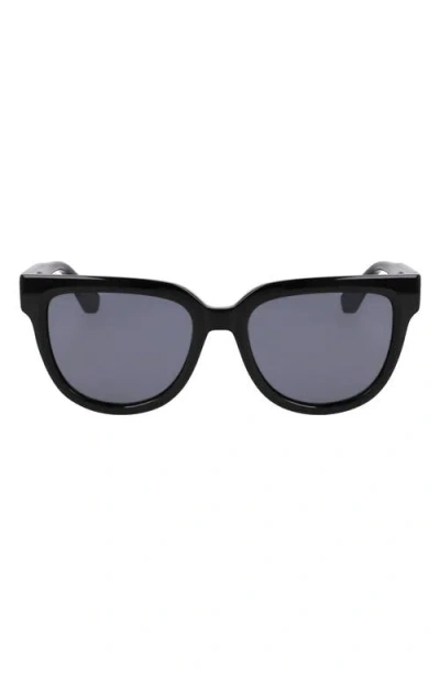 Longchamp Le Pliage 52mm Round Sunglasses In Black
