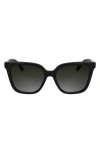 Longchamp Le Pliage 55mm Gradient Butterfly Sunglasses In Black