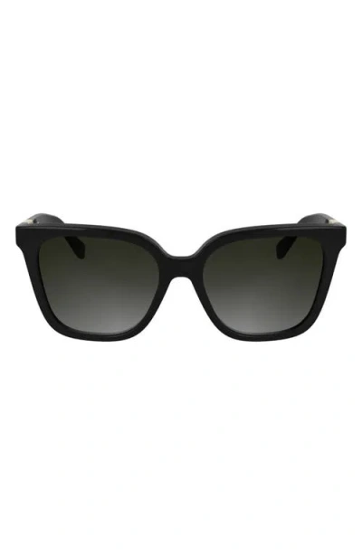 Longchamp Le Pliage 55mm Gradient Butterfly Sunglasses In Black