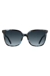 Longchamp Le Pliage 55mm Gradient Modified Rectangular Sunglasses In Blue