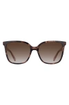 Longchamp Le Pliage 55mm Gradient Modified Rectangular Sunglasses In Brown