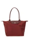 Longchamp Le Pliage Large Bag In Burgundy