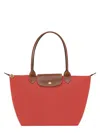 Longchamp Ongchamp Le Pliage Large Top Handle Bag In Red