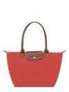 Longchamp Ongchamp Le Pliage Large Top Handle Bag In Red