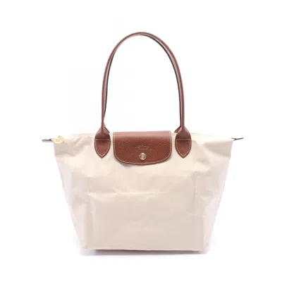 Longchamp Le Pliage Canvas Leather Tote Bag In Multi