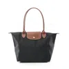 Longchamp Le Pliage Canvas Leather Tote Bag In Multi