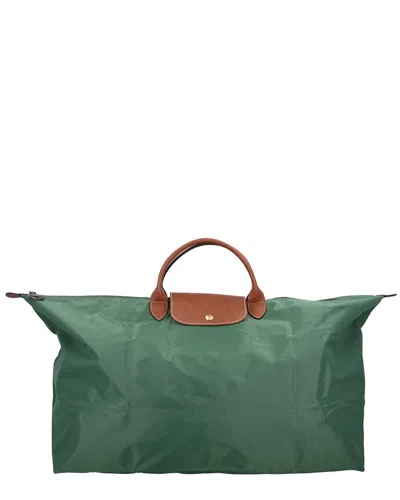 Longchamp Le Pliage Canvas Tote In Green