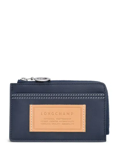 Longchamp Le Pliage Kartenetui In Blue