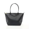 Longchamp Le Pliage City L Tote Bag Canvas Leather In Black