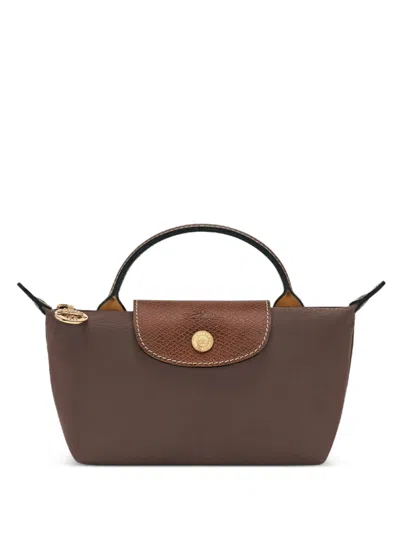 Longchamp Le Pliage Clutch Bag In Purple